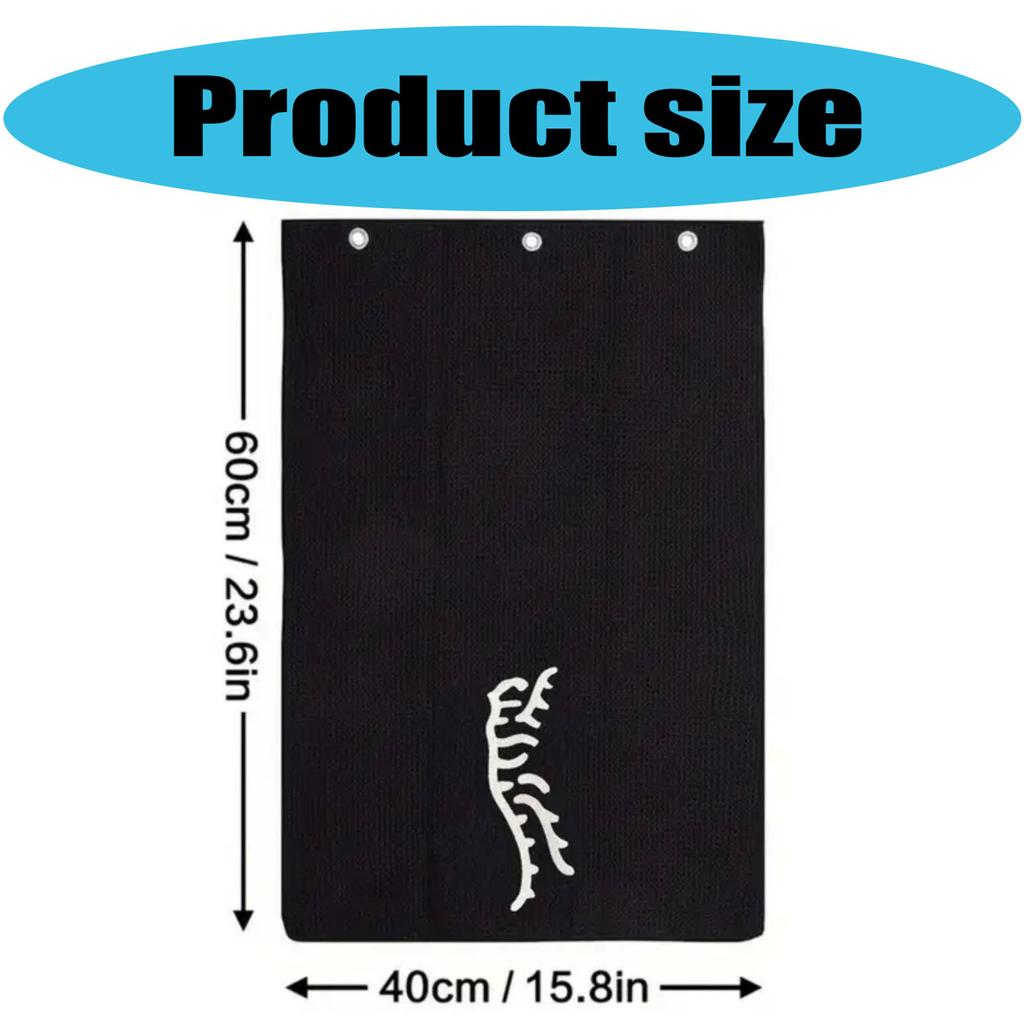 Microfiber Fabric Waffles Pattern Golf Towels Sports Fishing Golf Bag Towel Strong Water Absorption Towel for Men Women