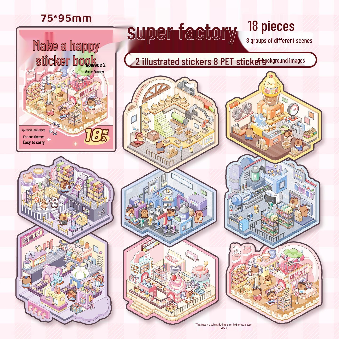 

Xin Mo 3D Aquascape Sticker Book: Cute Little Nose 2.0 - DIY Kids Journal & Quiet Book