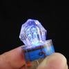 LED Fishing Light (10-Pack) Underwater Deep Drop Lights Waterproof Diamond Tubular Underwater Fishing Lure Blue Light Attractants for Tuna Swordfish