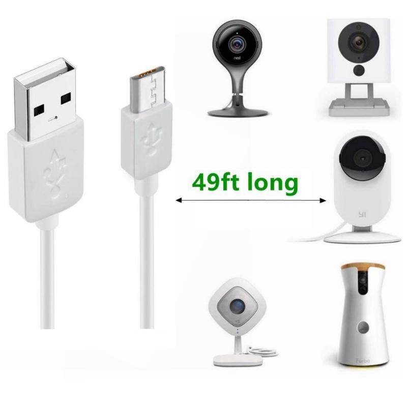 Super Long USB to Micro USB Charging Cable for Thermometer / Camera Long Durable Charger Wire 393.7in/590.55inch