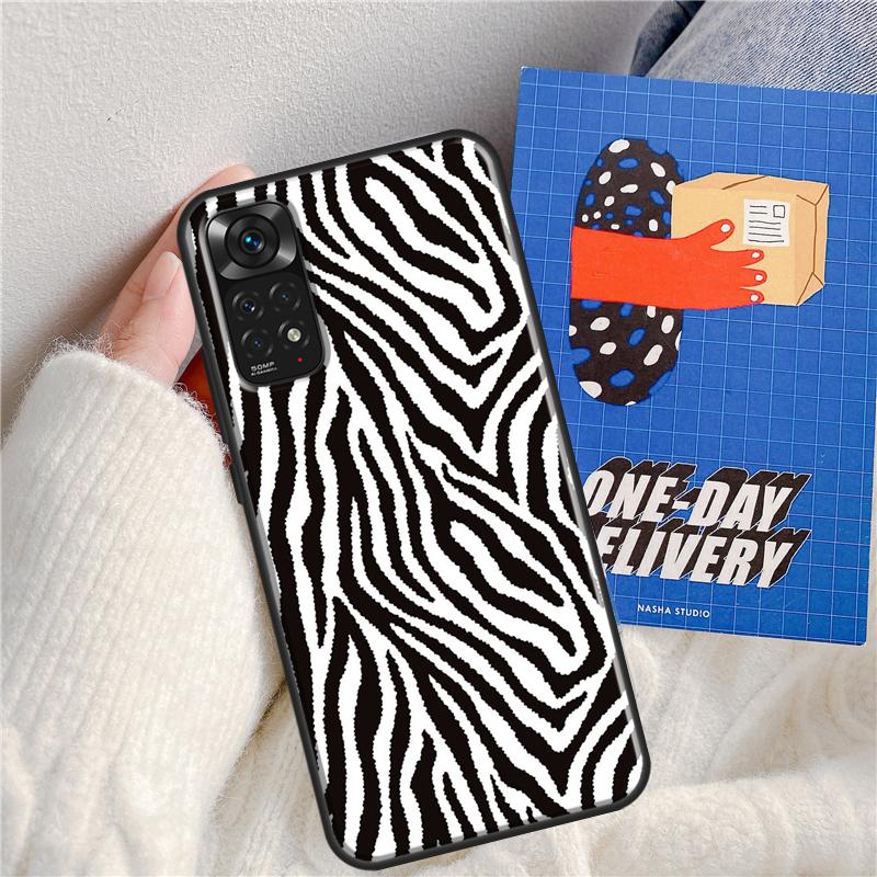 Animal Pattern Zebra Print Case For Xiaomi Redmi Note 11 9 8 10 Pro Note 11S 9S 10S Cover For Redmi 9 10 9A 9C 10C