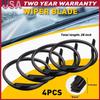 4PCS 28" 6Mm Car Bus Rubber Universal Frameless Windshield Blade Wiper Refill