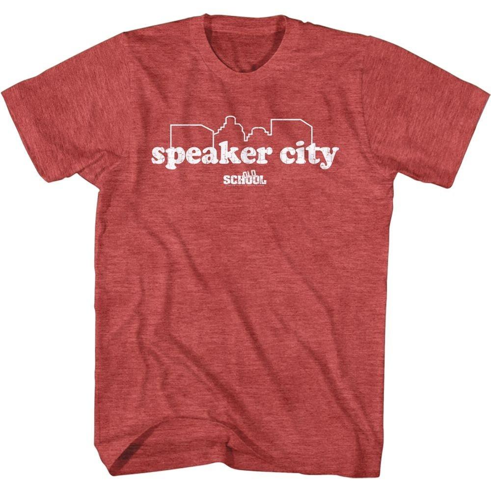 

Oldschool - Speaker City - Short Sleeve - Heather - Adult - T-Shirt 4XL