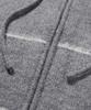 TRILLION Washable Wool Hairy Stripe Hooded Zip-Up Knit_Melange Gray
