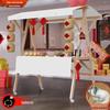 WEZHO Folding Wooden Market Stall with Canopy