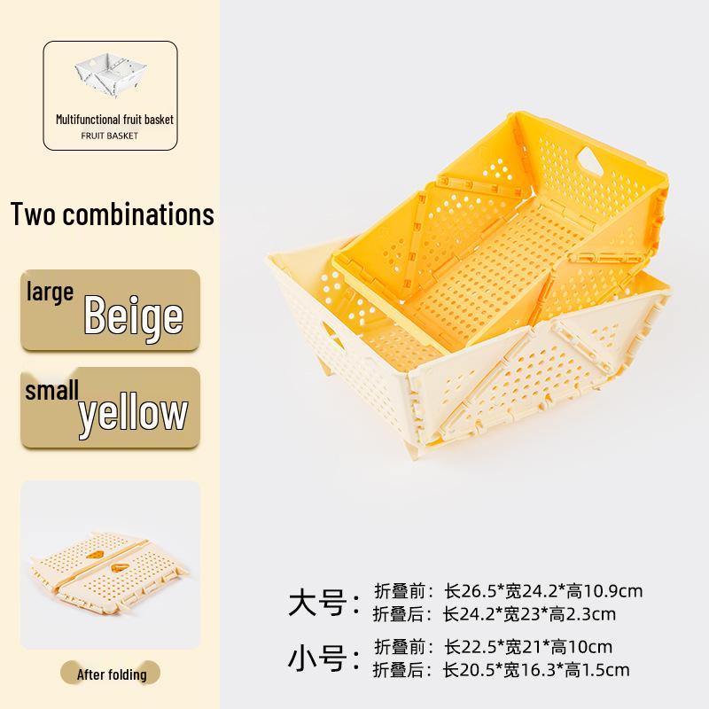 Multifunktionaler faltbarer Abtropfkorb: Großes Fassungsvermögen, Tragbares Design für Obst & Gemüse mit erhöhten Füßen