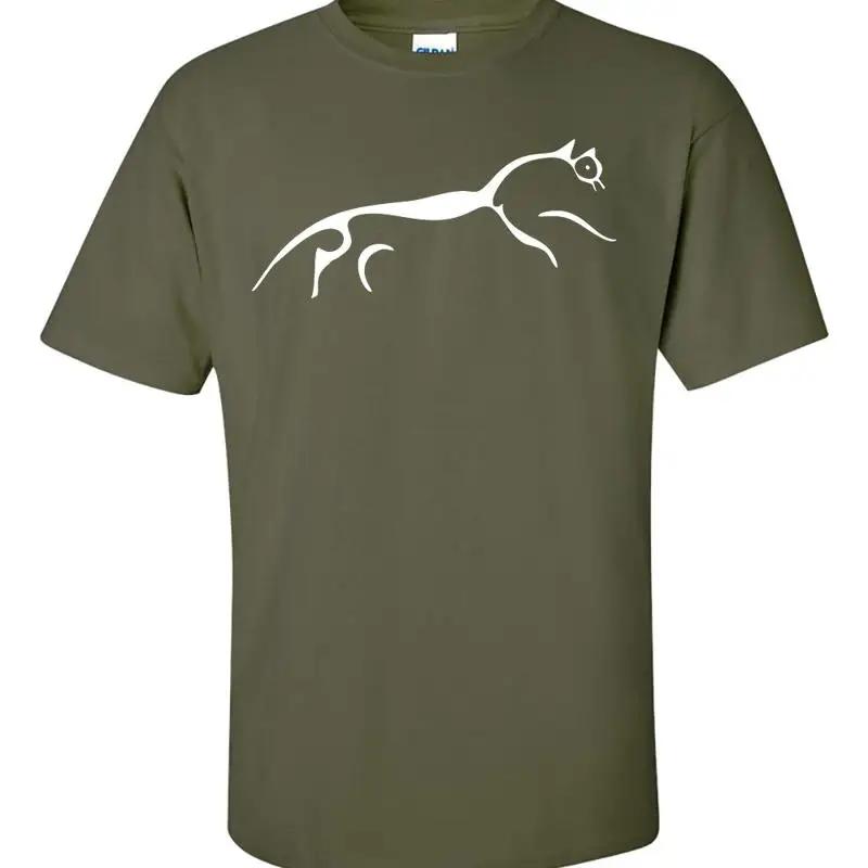 Uffington White Horse Chalk Drawing Prehistoric Hill Figure T Shirt