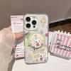 ins Korean cartoon animal suitable for Apple 16promax mobile phone case iPhone15 magnetic suction bracket 14P new