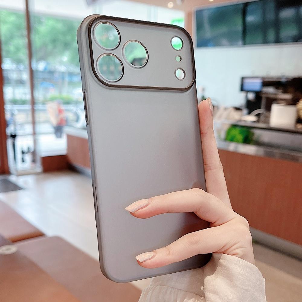 Ultra-Thin Matte PC Transparent Phone Case For iPhone 17 Pro Max 17 Pro Air Camera Lens Full Coverage Slim Bumper Clear Cover
