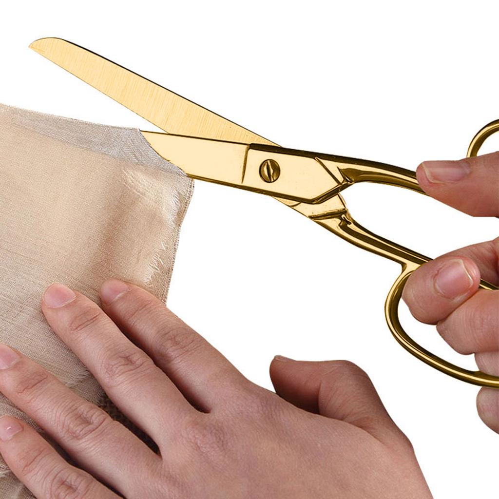Kleine goldene Schere Basteln Schneider Stoff Messingschere Allzweck Edelstahl Schneiderschere Für Schreibtisch Schule Werkzeugkasten 051