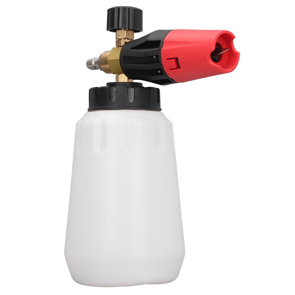 Pressure Washer Foam Cannon Wide Neck Adjustable Nozzle Foam Gun for Car Washing 14in Quick Plug