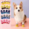 4pcs/Set Anti-Slip Warm Dog Socks, Soft & Breathable, Suitable for Small & Medium Dogs, Teddy Dogs