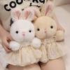 Cute Rabbit Plush Toy Stuffed Animal Bunny Rabbit Wear Skirt Sweater Accompany Sleeping Doll Girls Birthday Gift