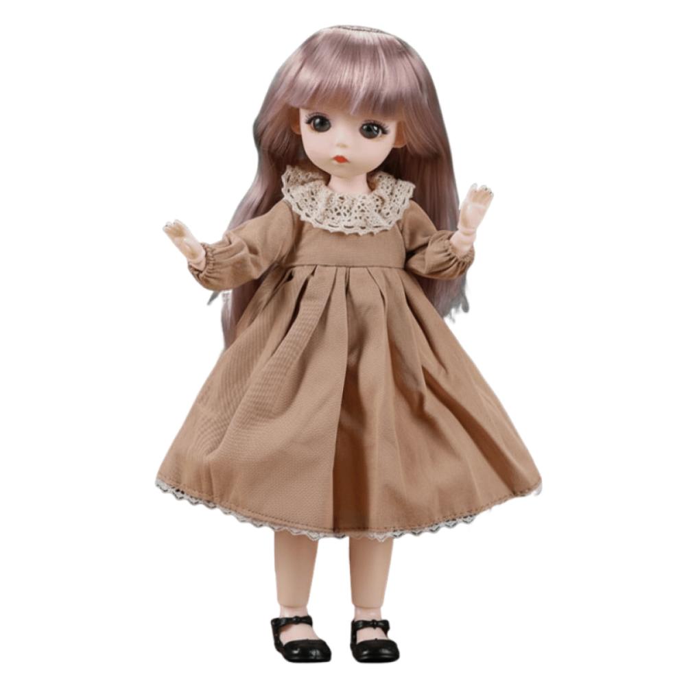 

Fashion Design Doll Dress Set Pretty Dress With Shoes Doll Replacement Clothing Hat Accessories Doll Clothes Suit Set