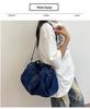 2025 Fashion Washed Denim Versatile Backpack: Crossbody and Casual Schoolbag for College Students