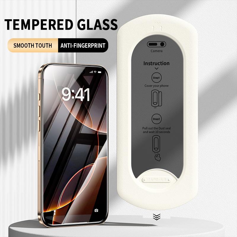 2Pcs For IPhone16 Anti Spy Tempered Glass15 14 13 12 11 Pro Max Automatic Dust Free Screen Protector For iPhone XR X XS Max Glas2