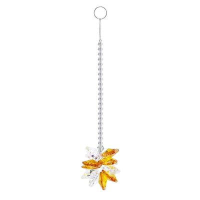Funkelndes K9 Kristallglas Kristall Auto Hänger Regenbogen Suncatcher Schönes Balkon Garten Hängeornament A20