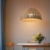 Vine Woven Chandelier Led Suspended Sunshade Light Multifunctional Restaurant Bar Decoration Lamp Lighting for Living Room