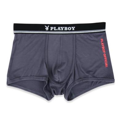 [Playboy] Rayon Men's Official Trunks Grey 1-Pack PMD2104-GY [Shipped from Korea] 100% Authentic