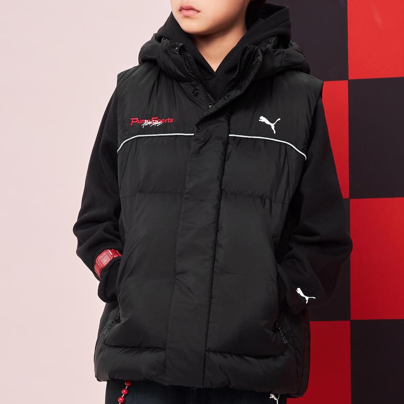 Puma Kinder Daunenwesten Abnehmbare Kapuze Moderate Daunenweste 353425101101-90001