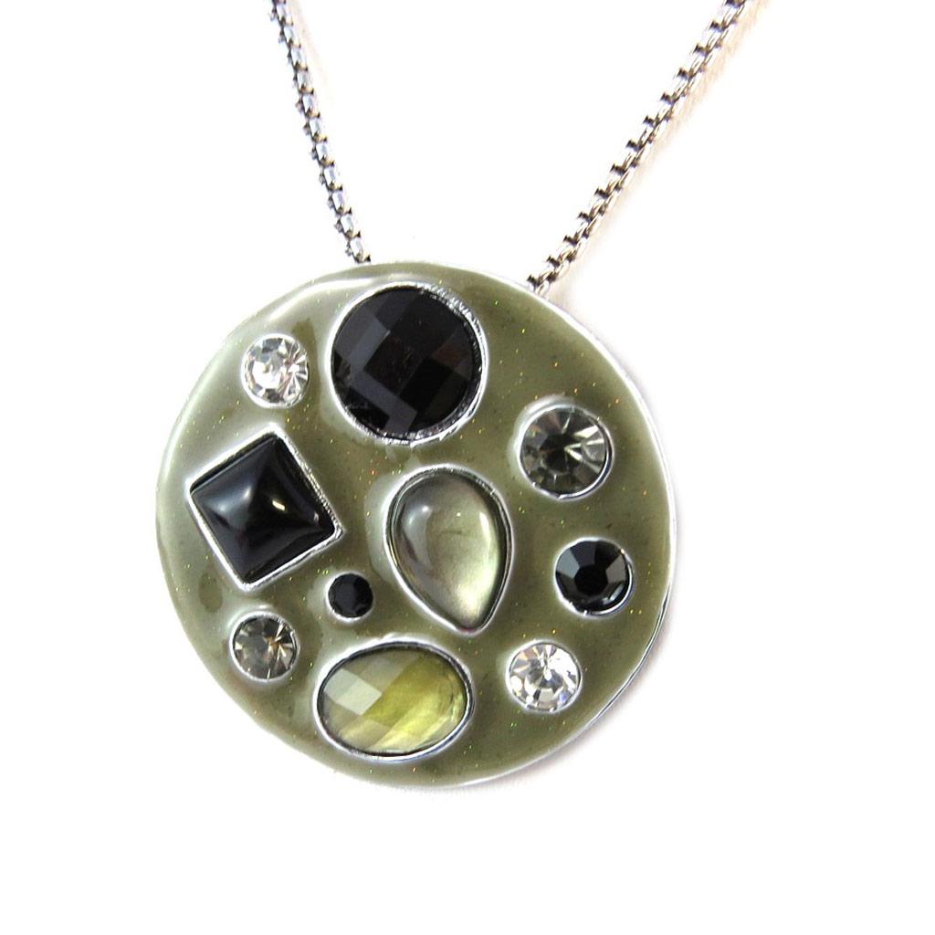 Les Trésors De Lily [F5982] - Gray 'Mélusine' Designer Necklace