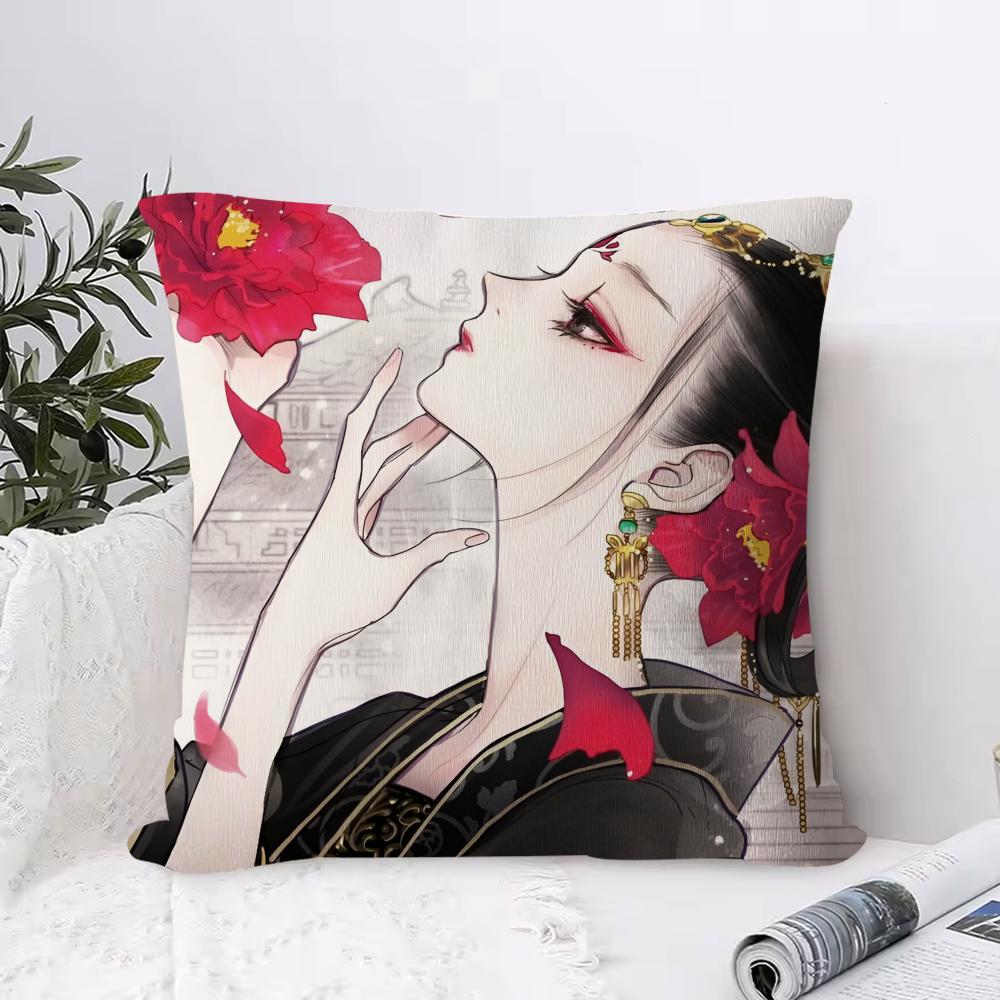 Cushion Cover Anti-dustmite Pillowcase Invisible Zipper Silky Short Plush Sofa Cushion Cover D-DsquaredS Kids