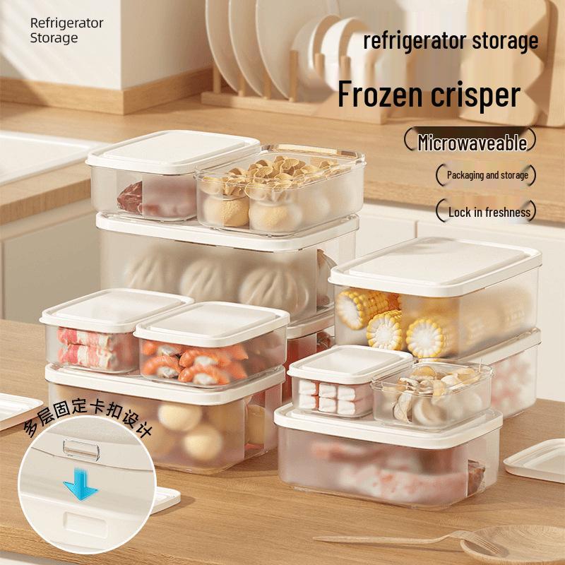 Vegetable & Meat Freezer Storage Box with Fruit Compartment