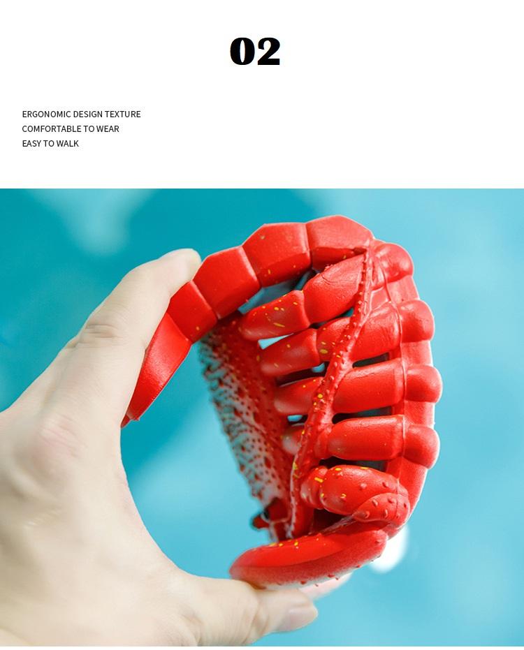 New Novelty Slippers Lobster Men's Summer Painted Slide Shoes Unisex Beach Slippers Large Size Sandals Funny Crawfish Flip Flop
