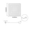 Ceiling Tiles 12-Pack 24 X 24 In PVC Easy Installation White Peg Pattern