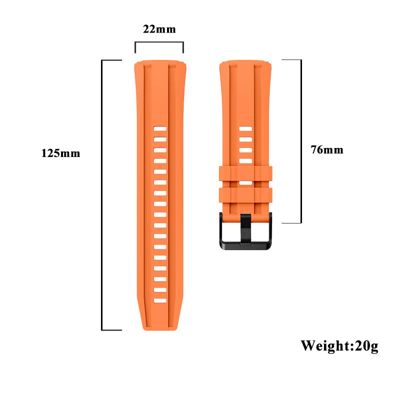 Cinturino senza spazi compatibile con Huawei Watch GT5 Pro 46mm Uomo Donna Cinturino da polso di ricambio in silicone per Huawei GT5 Pro 46mm