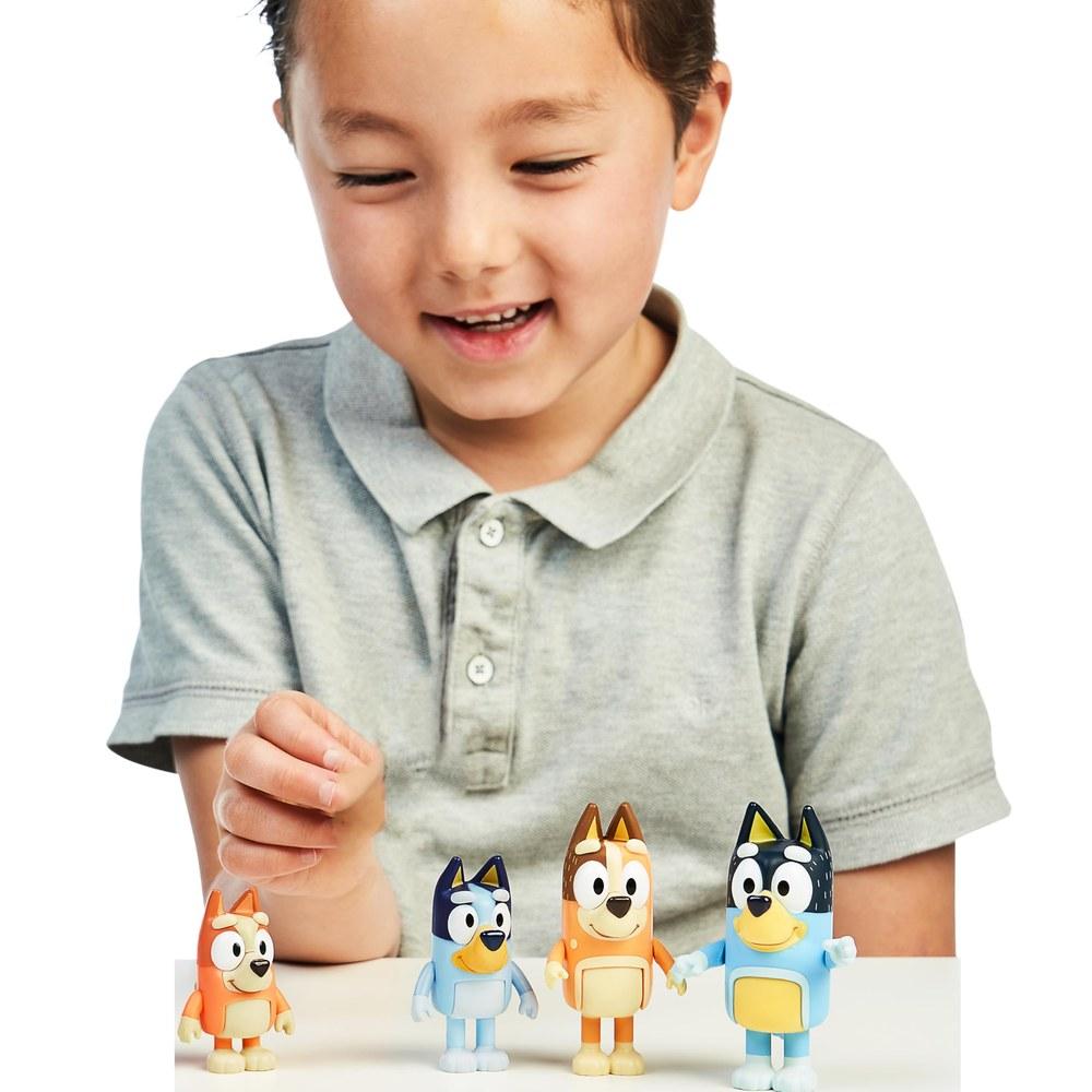 Bluey Poseable Figure 2.5-3 Inch 4-Pack with Bingo