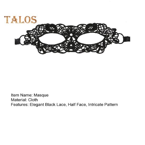 Masca din dantelă neagră, masca sexy pe jumătate goală, masca de petrecere respirabilă, costume venețiene pentru mascarada, cosplay, carnaval
