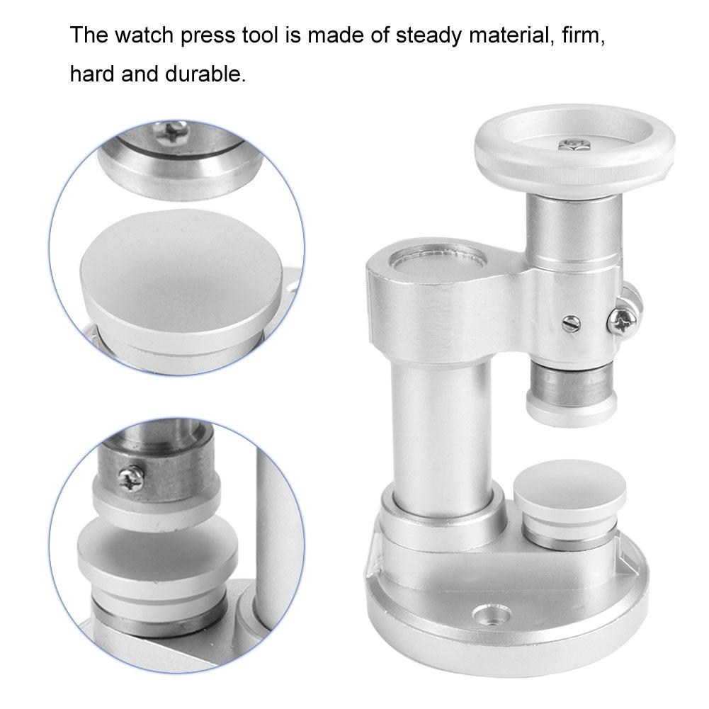 E25 Screw Type Precise Watch Crystal Back Case Cover Press Tool Pressing Repair Kit