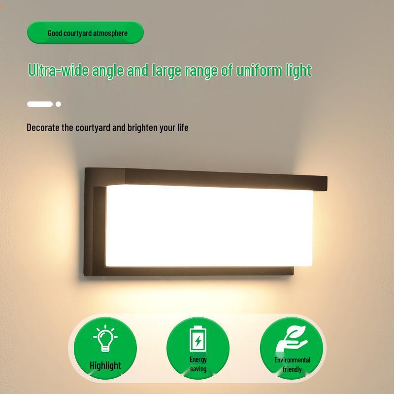 LED Waterproof Outdoor Wall Lamp for Balcony, Villa, Courtyard, and Bedroom - Modern Chinese Style