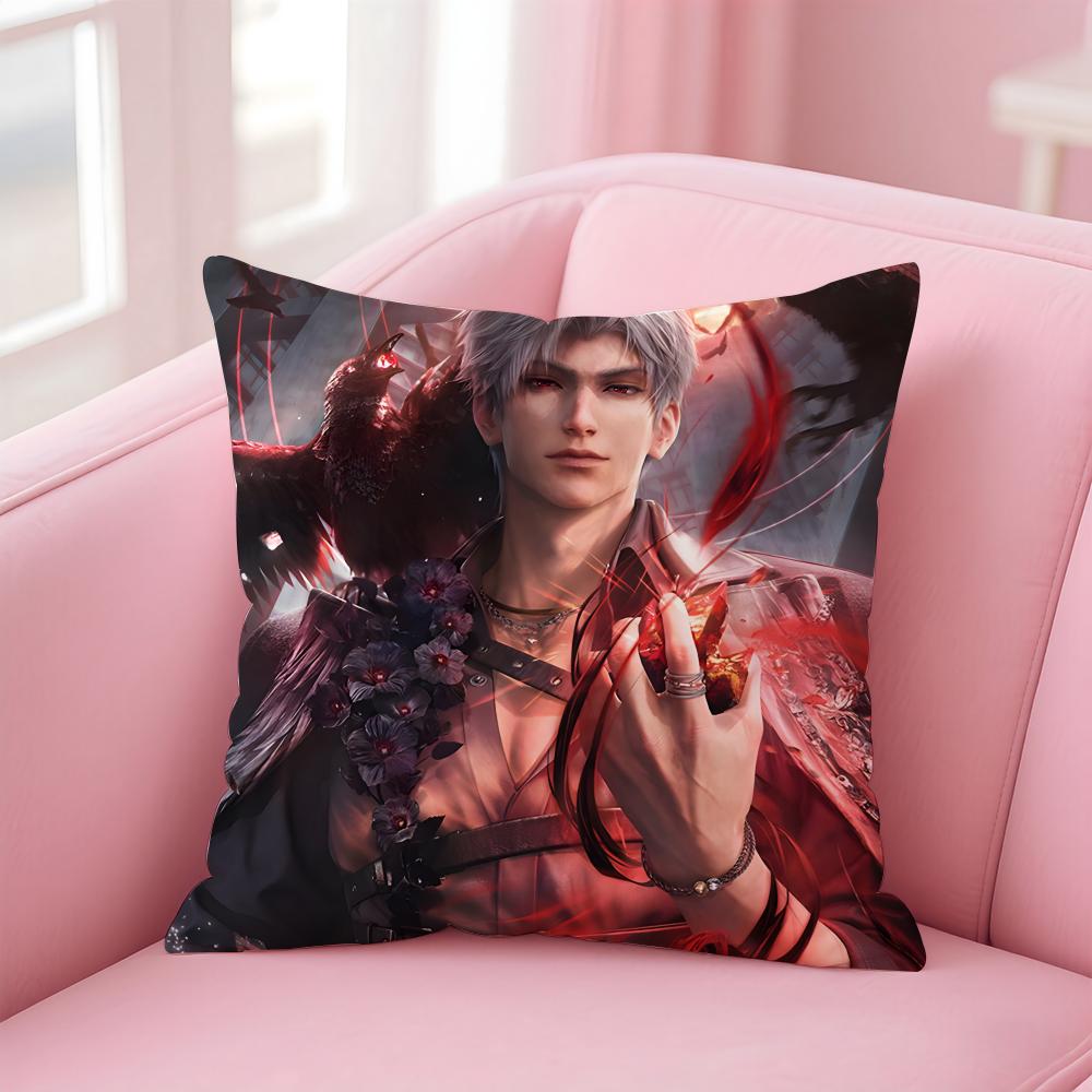 Simple Daily Life LLove and Deepspace GAM ICONS Cushion Cover Linen Pillowcase Cover Soft Decor for Sofa Home Room