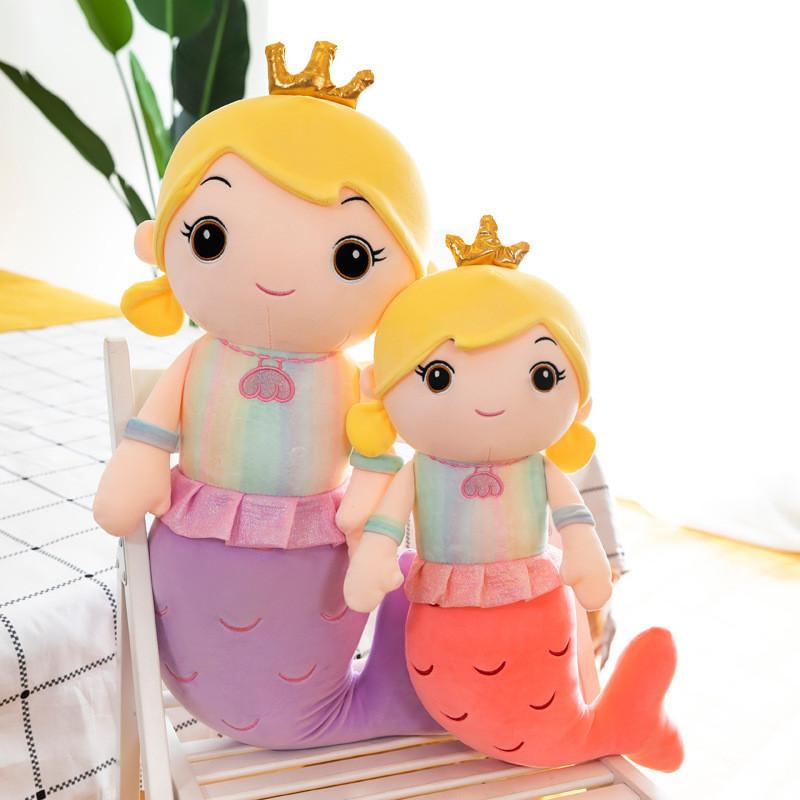Toy Plush Mermaid Cute Cartoon Girl Child Bed Sleeping Companion Gift Dolls