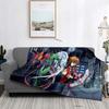 Anime Yu Gi Oh Card Yugioh Throw Blanket Blue Eyes White Dragon Anime Cartoon Soft Plush Blanket Bedroom Bedspread Home Decor