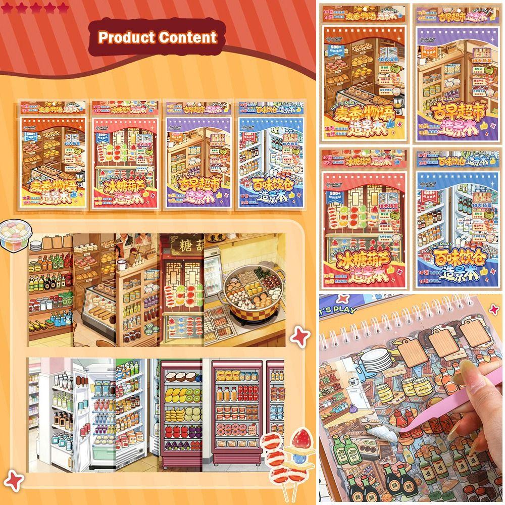 Product Landscape Landscape Stickers Small Book DIY Stickers  Decompression Activity