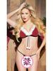 2018 Sexy Christmas Bikini Three-Piece Lingerie Set