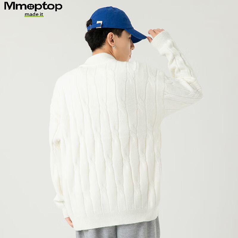 MMOPTOP Japanese Style Cable Knit Sweater