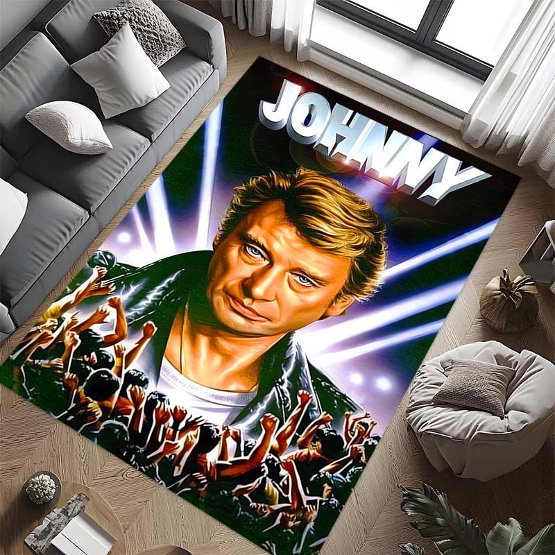 Johnny Hallyday: Le Phénix carpet Living room and bedroom mats printing Art Protective pad Room
