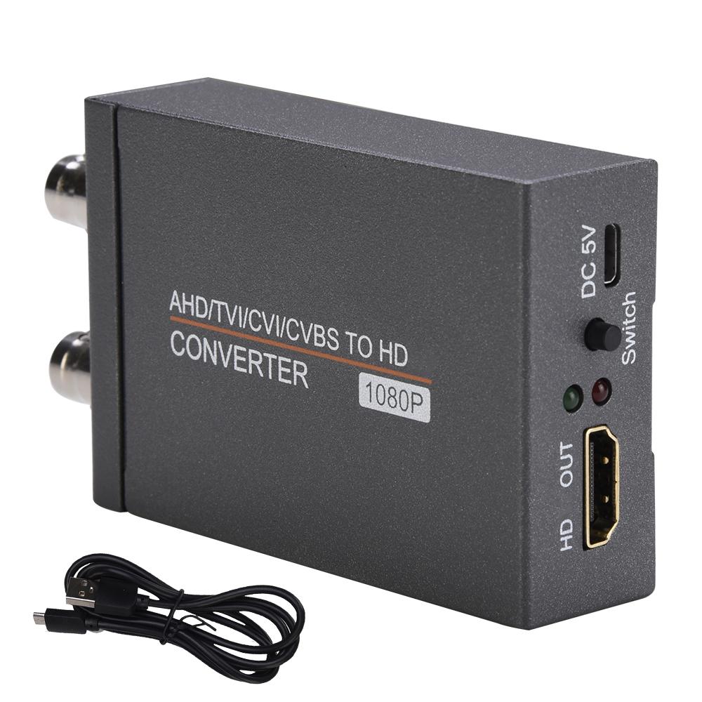 TVI/CVI/CVBS/AHD To HDTV Converter Adapter, HD720p/1080p/3mp/4mp/5mp/8mp BNC To HDMI Video Converter, Used for Monitor HDTV DVR