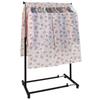 Hanger Rack Floral Rose 90cm Breathable Garment Clothes Pipe Center Slit for Smooth Insertion and Transparent Window for Viewing String Closet