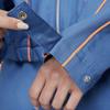 Nike Polo Collar Logo Print Long Sleeve Jacket Women jackets Starlight-Blue FN1941-402