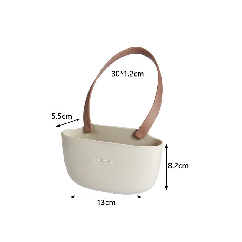 Kitchen Two-sided Sink Drain Basket Faucet Hanging Type Storage Basket Cleaning Tool Sponge Drainage Rack Kitchen Accessories