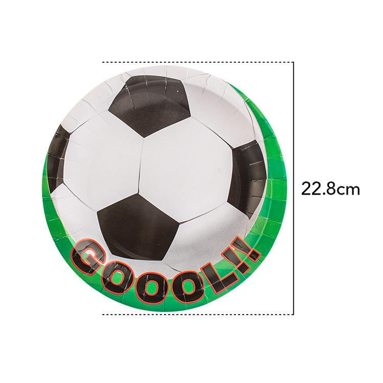 Hot-Selling Cartoon Kids' Birthday Party Football Pattern Set
