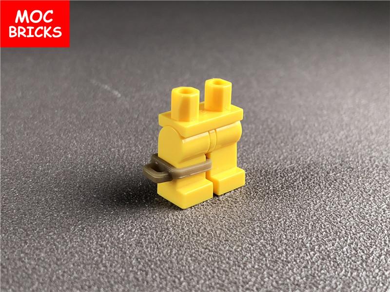 10pcs\lot MOC Bricks DIY Figure wear Dark Tan leggings Accessories Building blocks Toys for Children Dolls Xmas gifts