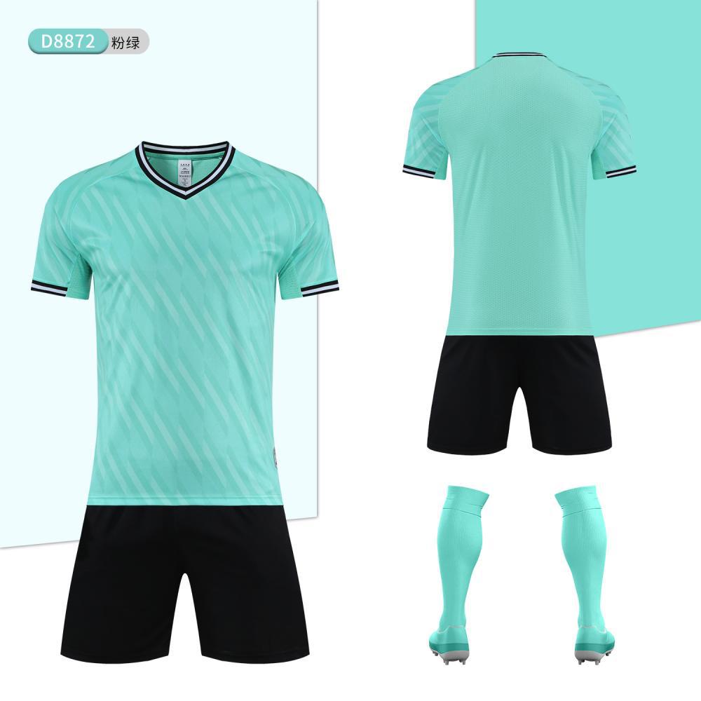 New football jersey set, slick plate competition training team uniform, adult and children's uniform, thin breathable football jersey
