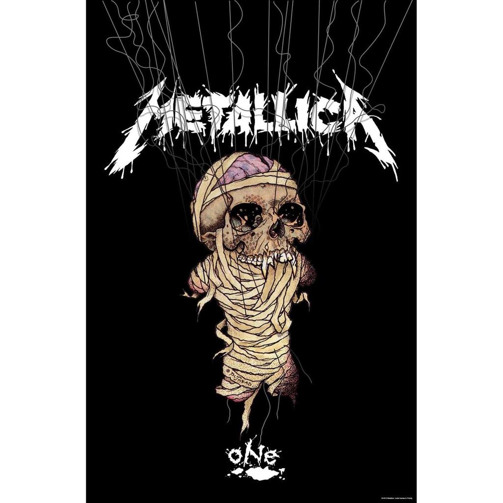 Metallica Um pôster têxtil
