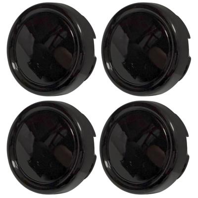 RiNan. Wheel Center Cap 73mm 79mm Iron Chin Sticker Hub Set of 4 Piano Black